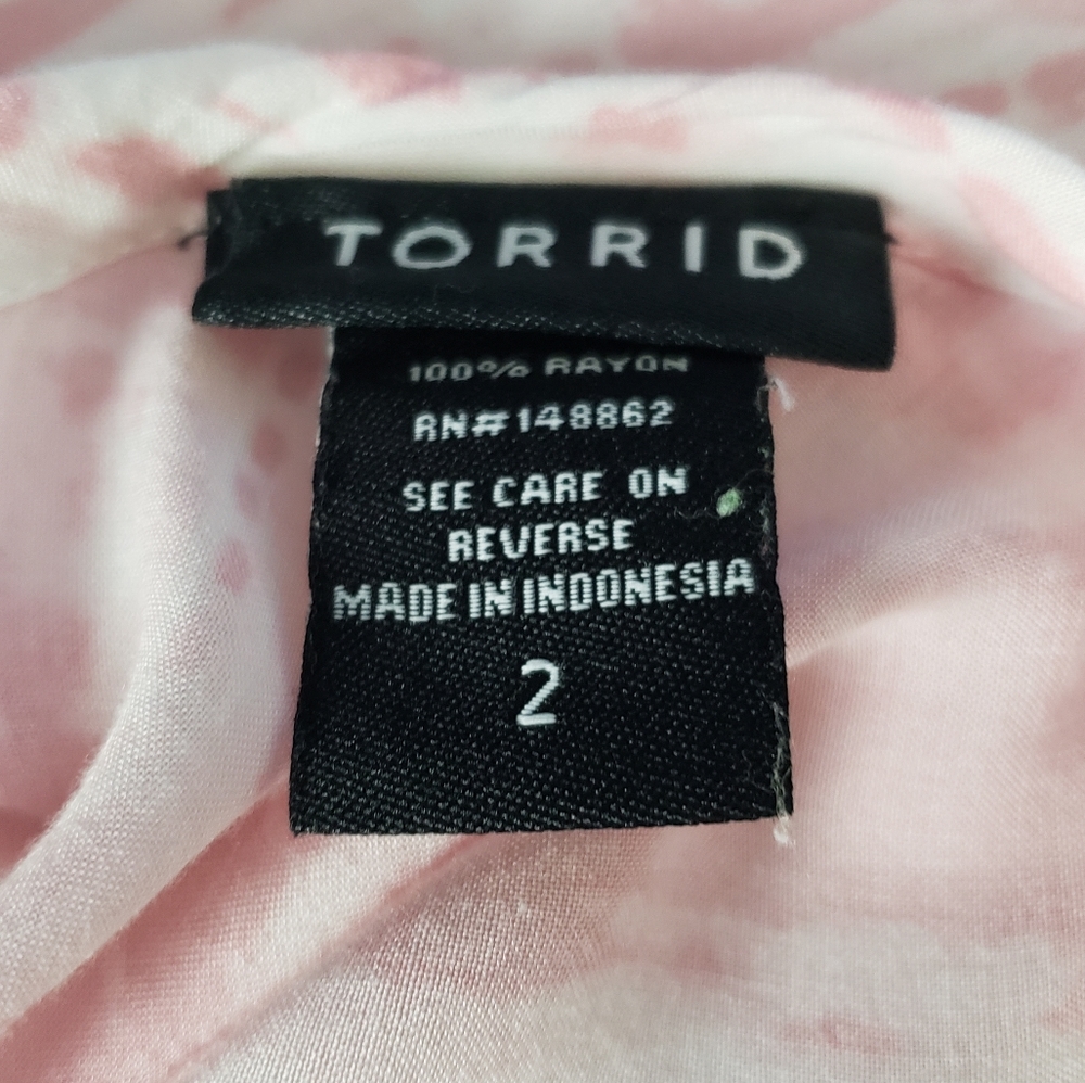 Torrid Pink Tie Dye Tank Top SZ2 - Picture 7 of 7